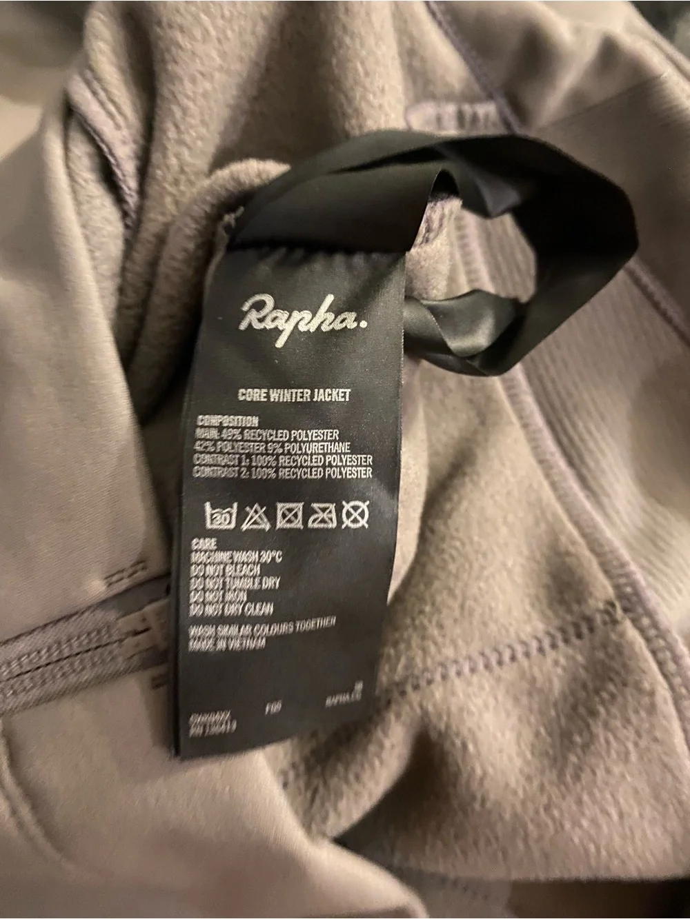 Rapha Men’s Gray Core Winter Jacket